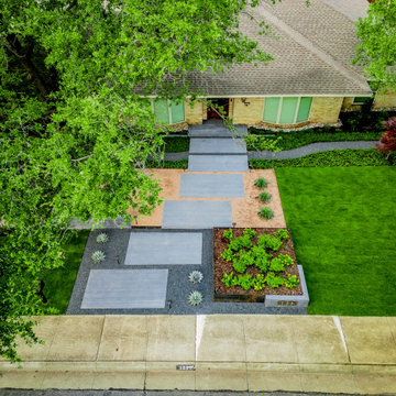 Mid-Century Modern Curb Appeal | Preston Hollow Architectural Pathways