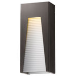 Z-Lite - Z-Lite 561B-DBZ-SL-FRB-LED Millenial - 18" 14W 1 LED Outdoor Wall Lantern - The Schema collection of vanity fixtures combine cMillenial 18" 14W 1  Bronze Silver Froste *UL: Suitable for wet locations Energy Star Qualified: n/a ADA Certified: n/a  *Number of Lights: Lamp: 1-*Wattage:14w LED bulb(s) *Bulb Included:Yes *Bulb Type:LED *Finish Type:Bronze Silver