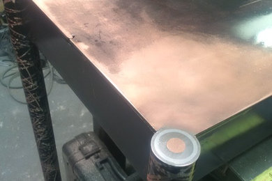 Modified surface steel table