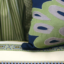 Navy and green