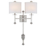 Savoy House - Savoy House 9-7141-2-SN Devon - Two Light Wall Sconce - A shimmering satin nickel finish brings even moreDevon Two Light Wall Satin Nickel White S *UL Approved: YES Energy Star Qualified: n/a ADA Certified: n/a  *Number of Lights: Lamp: 2-*Wattage:60w Incandescent bulb(s) *Bulb Included:No *Bulb Type:Incandescent *Finish Type:Satin Nickel