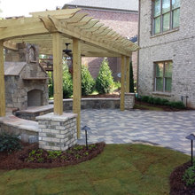 outdoor fireplace