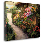 Tangletown Fine Art - "Spring Flower Market" By Montserrat Masdeu, Giclee Print on Gallery Wrap Canvas - Give your home a splash of color and elegance with European art by Montserrat Masdeu.