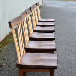 Walnut Spindle Backed Chair - Dining Chairs