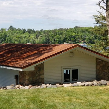 Corten steel corrugated metal roof