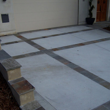 Concrete driveway