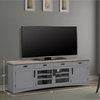 Parker House Americana Modern - 92 in. TV Console, Dove W/ Weathered Natural Top
