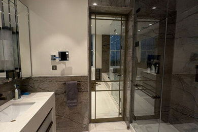 Design ideas for a classic bathroom in London.