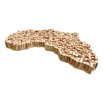 Africa Wine Cork Map