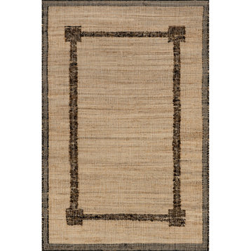 Arvin Olano Agora Jute and Wool Area Rug, Natural 8' x 10'
