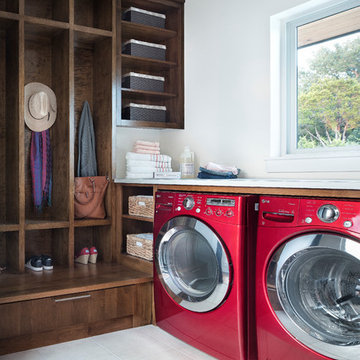 Transitional Laundry Room