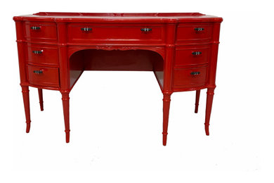 Red Lacquered Writing Desk - Studio 60 Custom