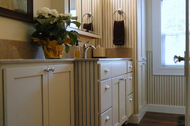 Example of a cottage home design design in Other
