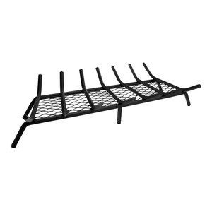 7 Bar Steel Log Grate With Ember Retainer 33 Transitional