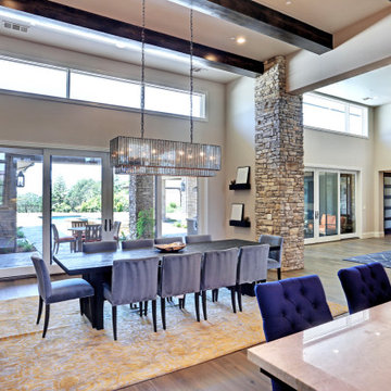 Casual Luxury Transitional Dining Room
