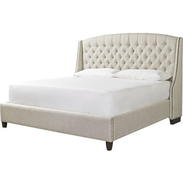 Universal Furniture Curated Halston Bed, Blended Linen, King