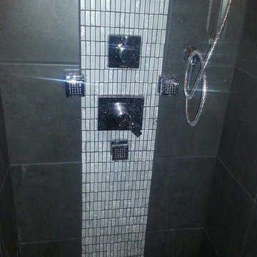 Black and White Shower