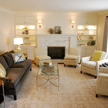 Pale with pop Living Room