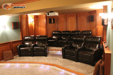 Example of a classic home theater design in Baltimore