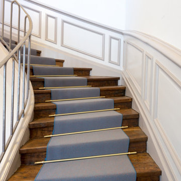 Décoration du hall et de la cage d'escalier d'un hôtel particulier 18ème siècle
