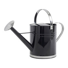 Metal Watering Can, Black