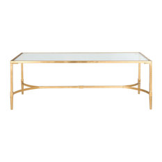 Safavieh Chase Coffee Table, Gold and Clear Glass