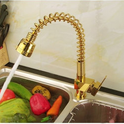 Copper Rotary Vegetable Basin Kitchen Sink Faucet - Kitchen Faucets