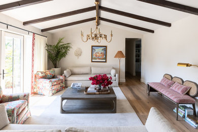 Transitional living room photo in Phoenix