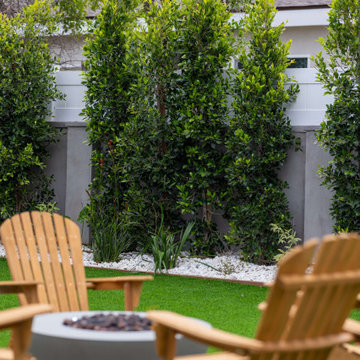 Luscious Backyard with Fire Pit