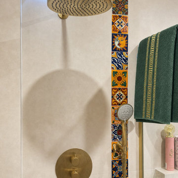 Mexican tile details – bathroom design