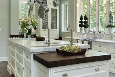 Example of a transitional kitchen design in Other