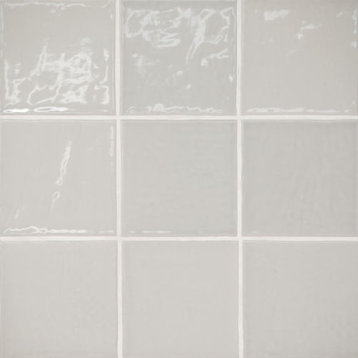 Marin 4" x 4" Ceramic Wall Tile, Pebble Gray (51-pack/5.49 sqft.)