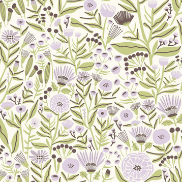 Lilac Marigold Forest Peel & Stick Wallpaper Bolt