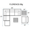 Florence 8 Piece Outdoor Wicker Patio Furniture Set, Cilantro