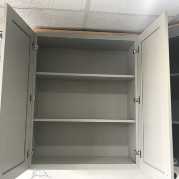 3H Snow White & French Grey Shaker Kitchen and Vanity Cabinets