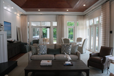 Inspiration for a transitional living room remodel in Other