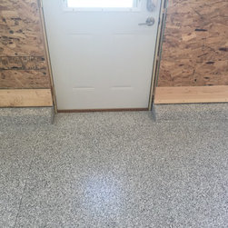 Epoxy Flake Floor Silver Bell - Flooring