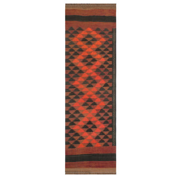 Tribal Vintage Kilim Nannie Hand-Woven Area Rug - 3'5'' x 10'1''