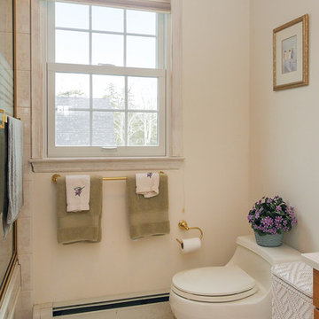 Bathroom Window with Grilles on Top and Bottom