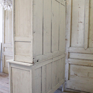 Antique Painted Two-Piece Buffet Deux-Corps