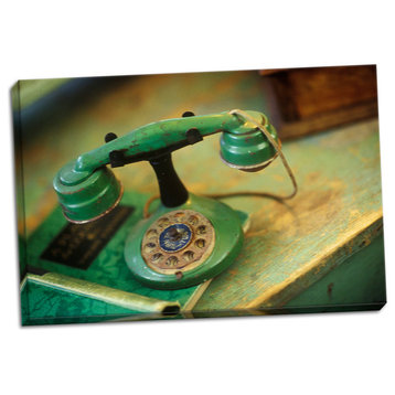 Fine Art Photograph, Vintage Phone I, Hand-Stretched Canvas