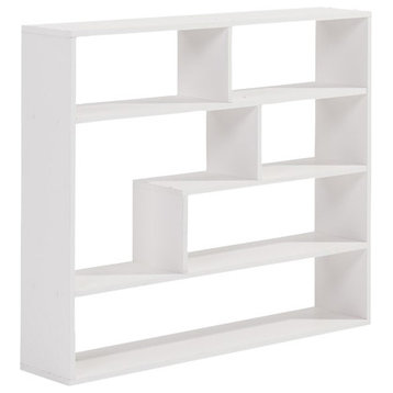 Danya B Large Rectangular Black Shelf Unit, White