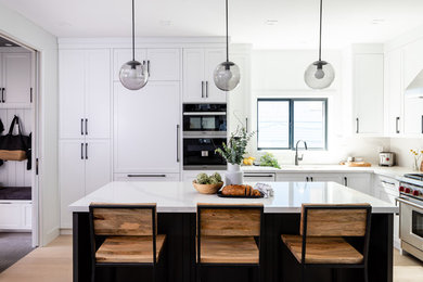 Example of a trendy kitchen design in Vancouver