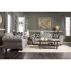 Furniture of America Isabella Transitional Fabric 2-Piece Sofa Set in Gray