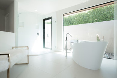 Inspiration for a modern bathroom remodel in Other