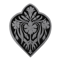 Inviting Home Inc. - Dianthus Knob, Brilliant Pewter-Black - Cabinet And Drawer Knobs
