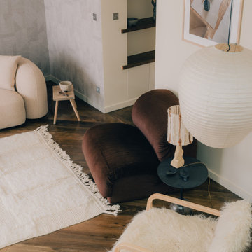 Rénovation d'un appartement des années 80 dans un style mid-century