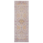 Amer Rugs - Eternal Solidad Runner, Ivory, 2'7"x7'6", Oriental - Traditional designs developed to bring old world charm to your home or office. Flaunting deep, rich color palettes, this rug is versatile enough to easily fit into a traditional or transitional home. Featuring a vintage, weathered look and a super low pile, you'll love both its design and craftsmanship. Power-loomed in Turkey from 100% polypropylene, this rug is super durable and low-maintenance.