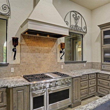 Transitional Mediterranean Style Custom Home on Acreage in Richmond, Texas