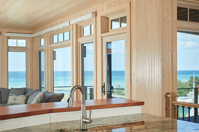 Design ideas for a beach style kitchen in Grand Rapids.